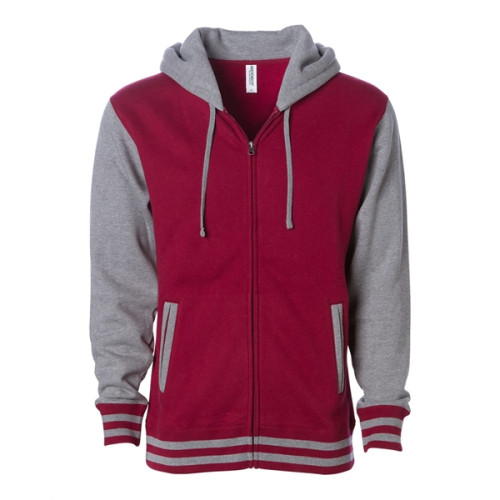 Independent Trading Co. Unisex Heavyweight Varsity Full-Z...
