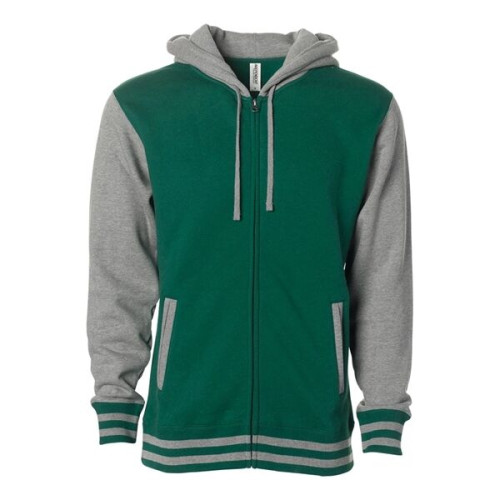 Independent Trading Co. Unisex Heavyweight Varsity Full-Z...