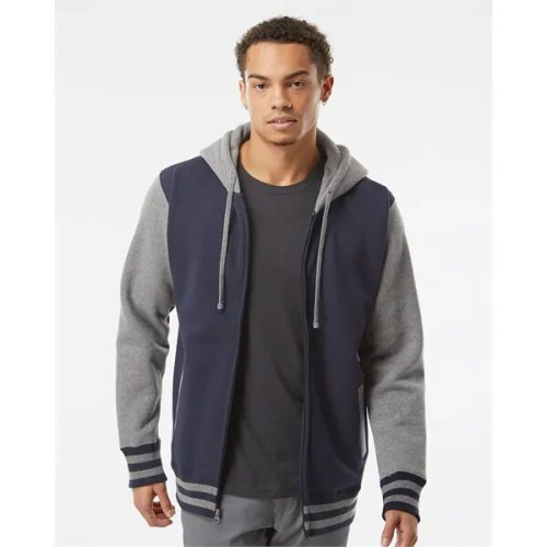 Independent Trading Co. Unisex Heavyweight Varsity Full-Z...