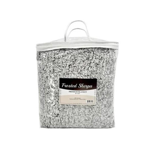 Alpine Fleece Frosted Sherpa Blanket