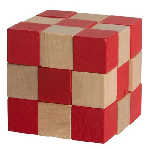 Wooden Elastic Cube Puzzle