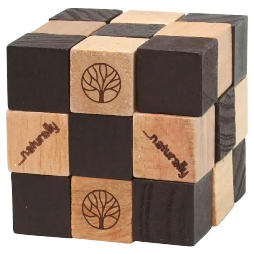 Wooden Elastic Cube Puzzle