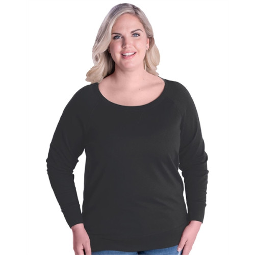 LAT Women's Curvy Slouchy Pullover