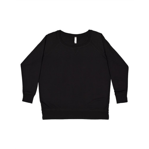 LAT Women's Curvy Slouchy Pullover