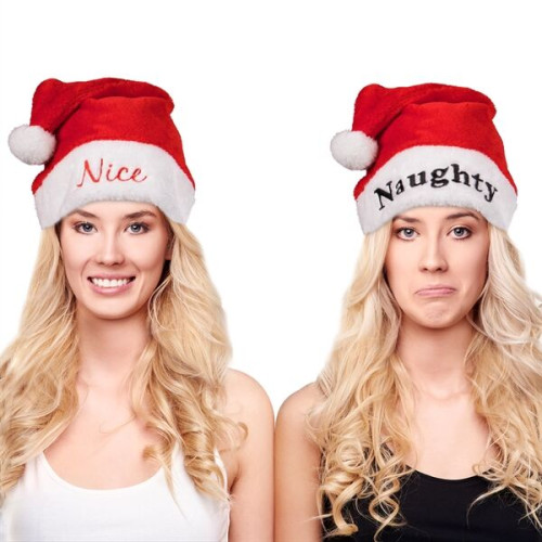Nice & Naughty Santa Hats