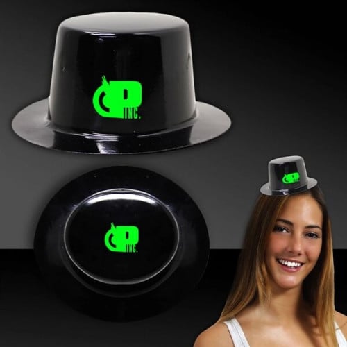 Mini Black Plastic Top Hat
