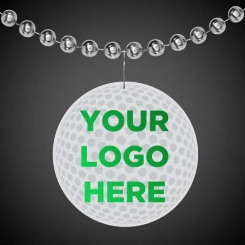 2 1/2" Plastic Golf Ball Badge Medallion