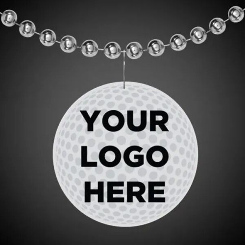 2 1/2" Plastic Golf Ball Badge Medallion