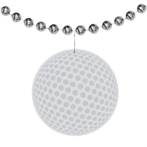 2 1/2" Plastic Golf Ball Badge Medallion