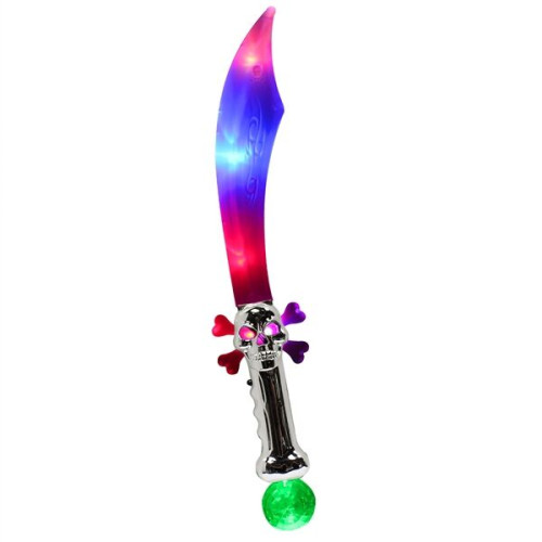 23" Pirate Sword with Flashing Color LED Lights