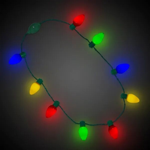 Christmas Bulb LED Necklace