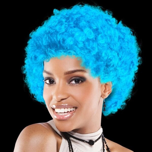 Light Blue Spirit Cheering Costume Wig