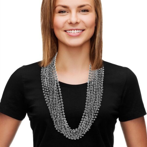 Metallic Beaded Necklace