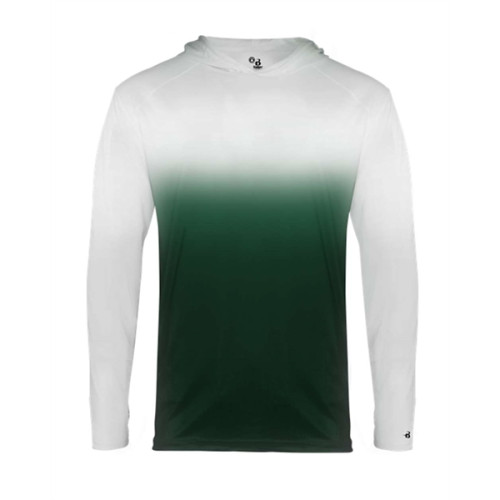 Badger Youth Ombre Hooded Long Sleeve T-Shirt