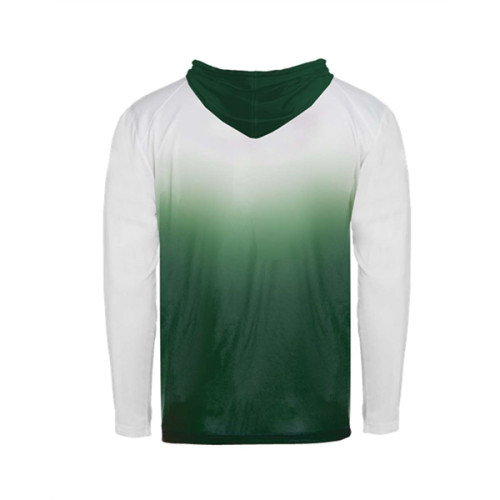 Badger Youth Ombre Hooded Long Sleeve T-Shirt