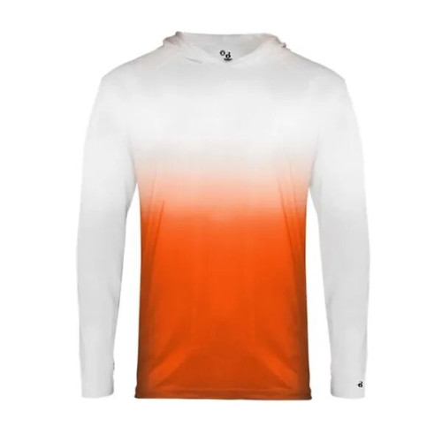 Badger Youth Ombre Hooded Long Sleeve T-Shirt