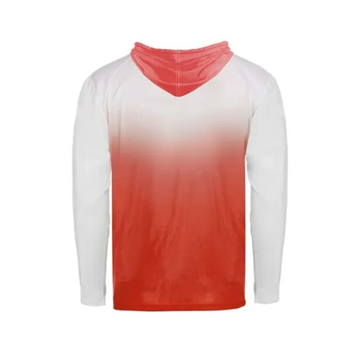 Badger Youth Ombre Hooded Long Sleeve T-Shirt
