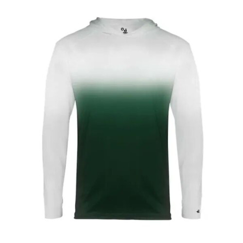 Badger Youth Ombre Hooded Long Sleeve T-Shirt