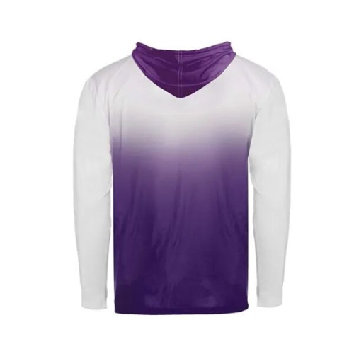 Badger Youth Ombre Hooded Long Sleeve T-Shirt