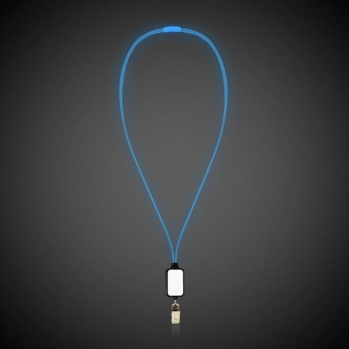 Light Up LED Lanyard with Badge Clip