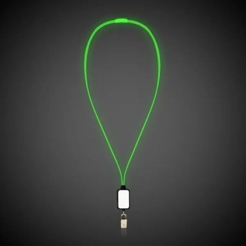 Light Up LED Lanyard with Badge Clip