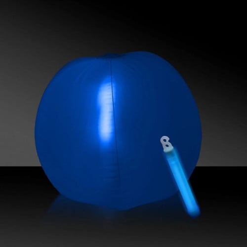 12" Translucent Beach Ball with Glow light Stick