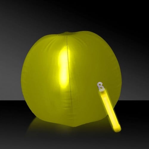 12" Translucent Beach Ball with Glow light Stick
