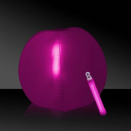 12" Translucent Beach Ball with Glow light Stick