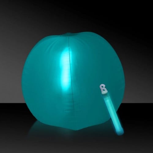 12" Translucent Beach Ball with Glow light Stick