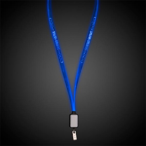 Light Up LED Lanyard with Badge Clip