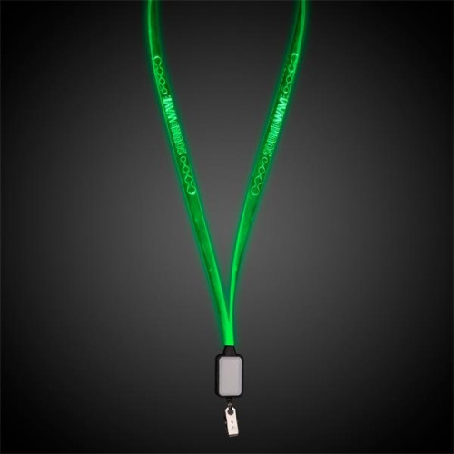 Light Up LED Lanyard with Badge Clip