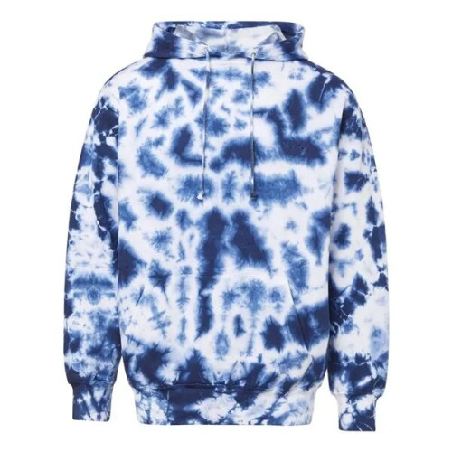 MV Sport Unisex Classic Fleece Tie-Dye Hooded Sweatshirt