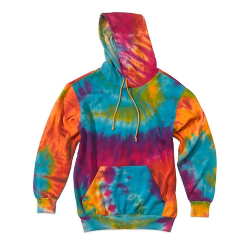 MV Sport Unisex Classic Fleece Tie-Dye Hooded Sweatshirt