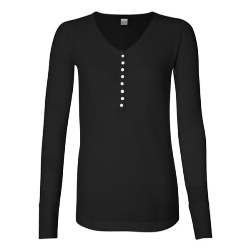 J. America Women's Thermal Henley