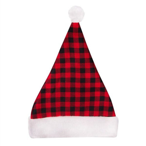 Plaid Santa Hat