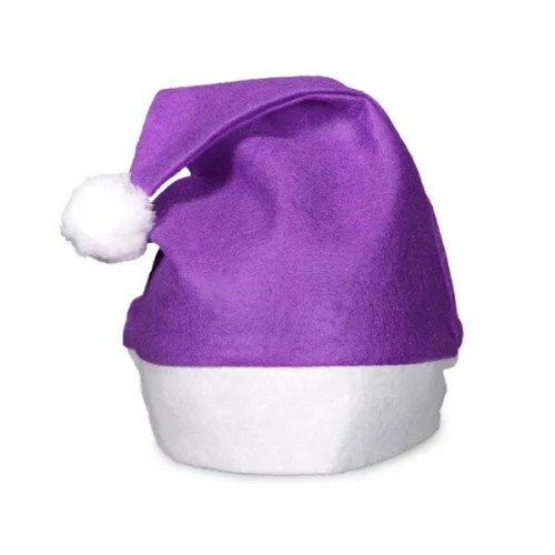 Purple Felt Santa Hats