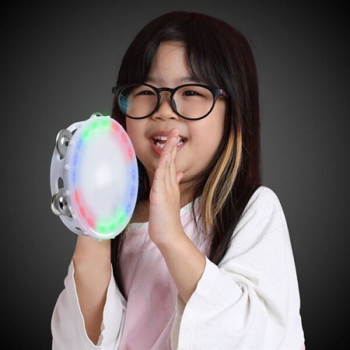 6" LED Light Up Tambourine