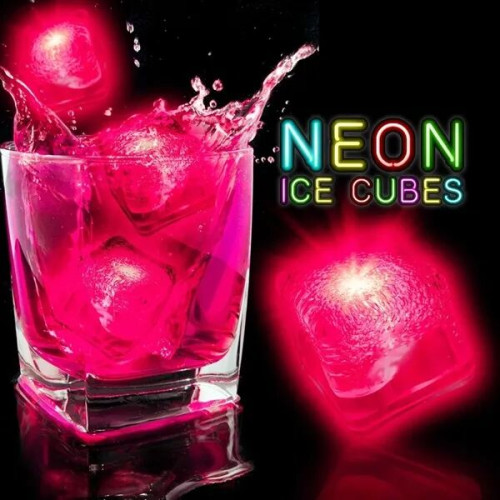Neon Lited Ice Cubes