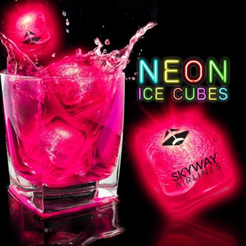 Neon Lited Ice Cubes