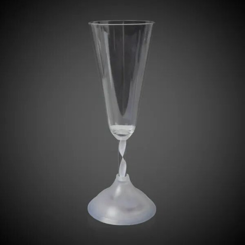 7 1/2 oz. Champagne Glass with Multi-Color LED Lights