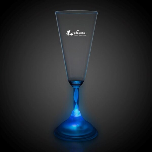 7 1/2 oz. Champagne Glass with Multi-Color LED Lights