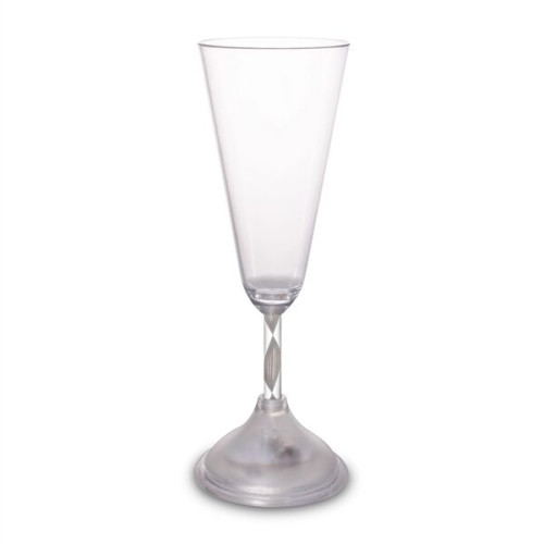 7 1/2 oz. Champagne Glass with Multi-Color LED Lights