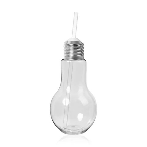 16oz Light Bulb Cup with Straw
