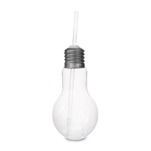 16oz Light Bulb Cup with Straw
