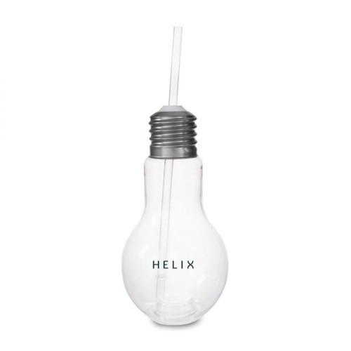 16oz Light Bulb Cup with Straw