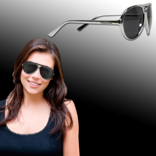 Plastic Frame Aviator Sunglasses