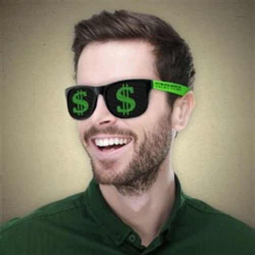 Dollar Sign Novelty Sunglasses