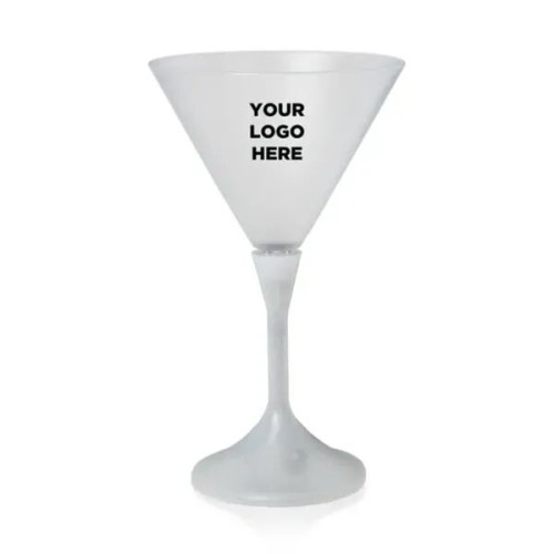 7 1/4 oz. LED Lighted Frosted Martini Glass