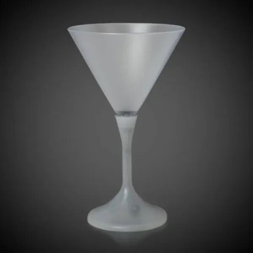 7 1/4 oz. LED Lighted Frosted Martini Glass