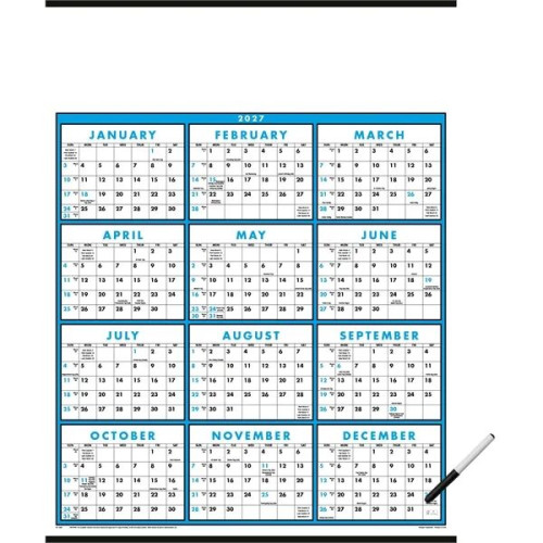 Triumph® Calendars Span-A-Year (Laminated with Marker) Ca...